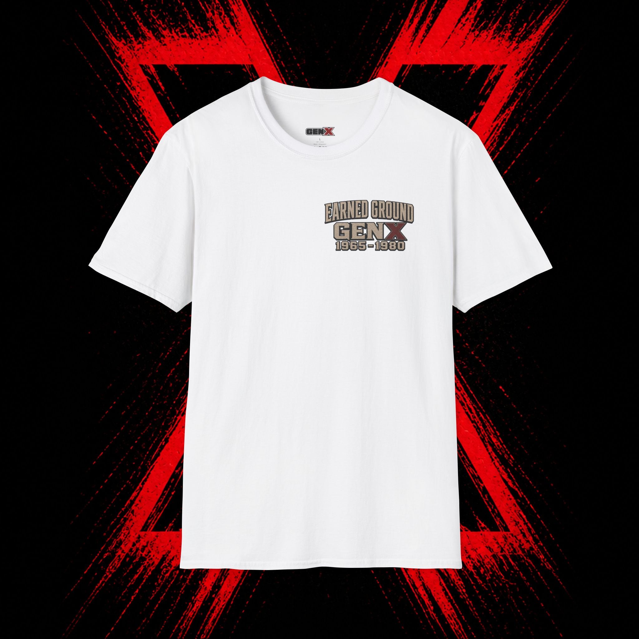 Earned Ground Gen X 1965–1980 Retro Vintage Tee— Gen X 1965–1980 Retro Vintage Tee