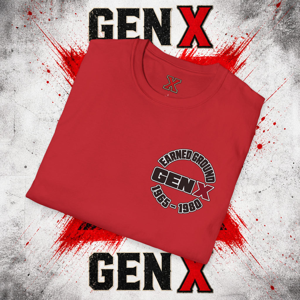 EARNED GROUD Gen X 1965–1980 Retro Logo T-Shirt