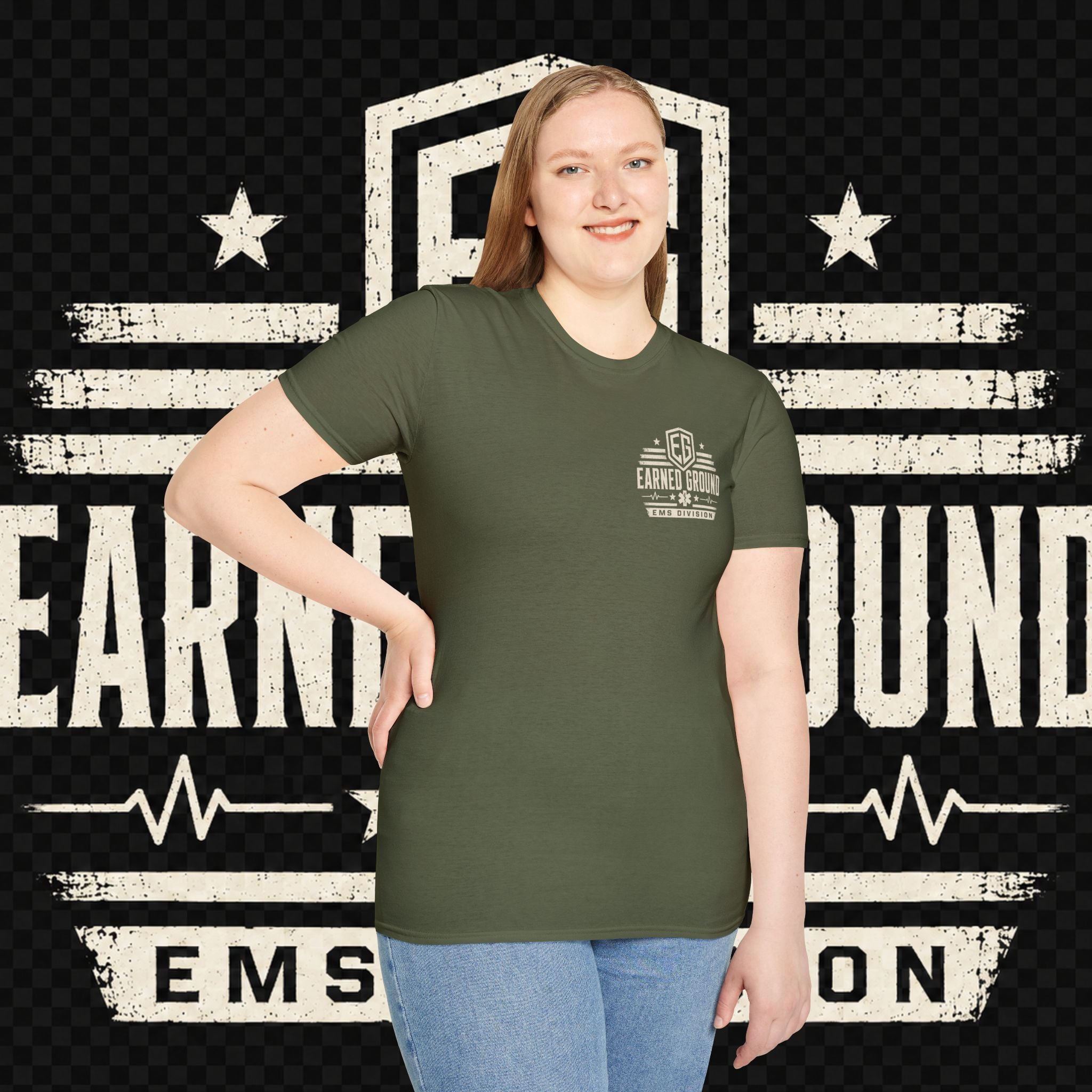 EARNED GROUND EMS DIVISON Heritage T-Shirt -