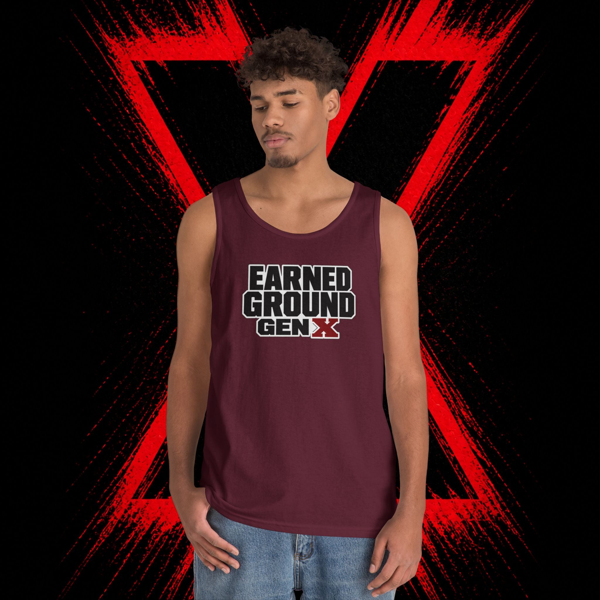 Earned Ground Gen X Tank Top - Vintage Retro Graphic
