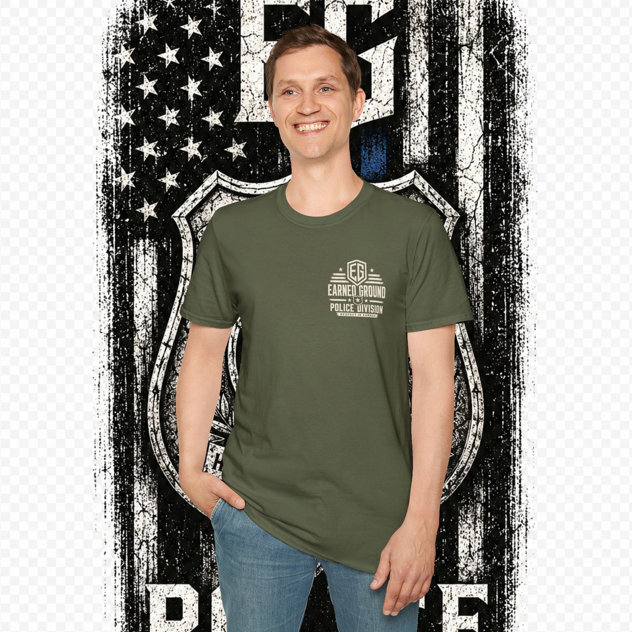EARNED GROUND POLICE DIVISION--BACK THE BLUE