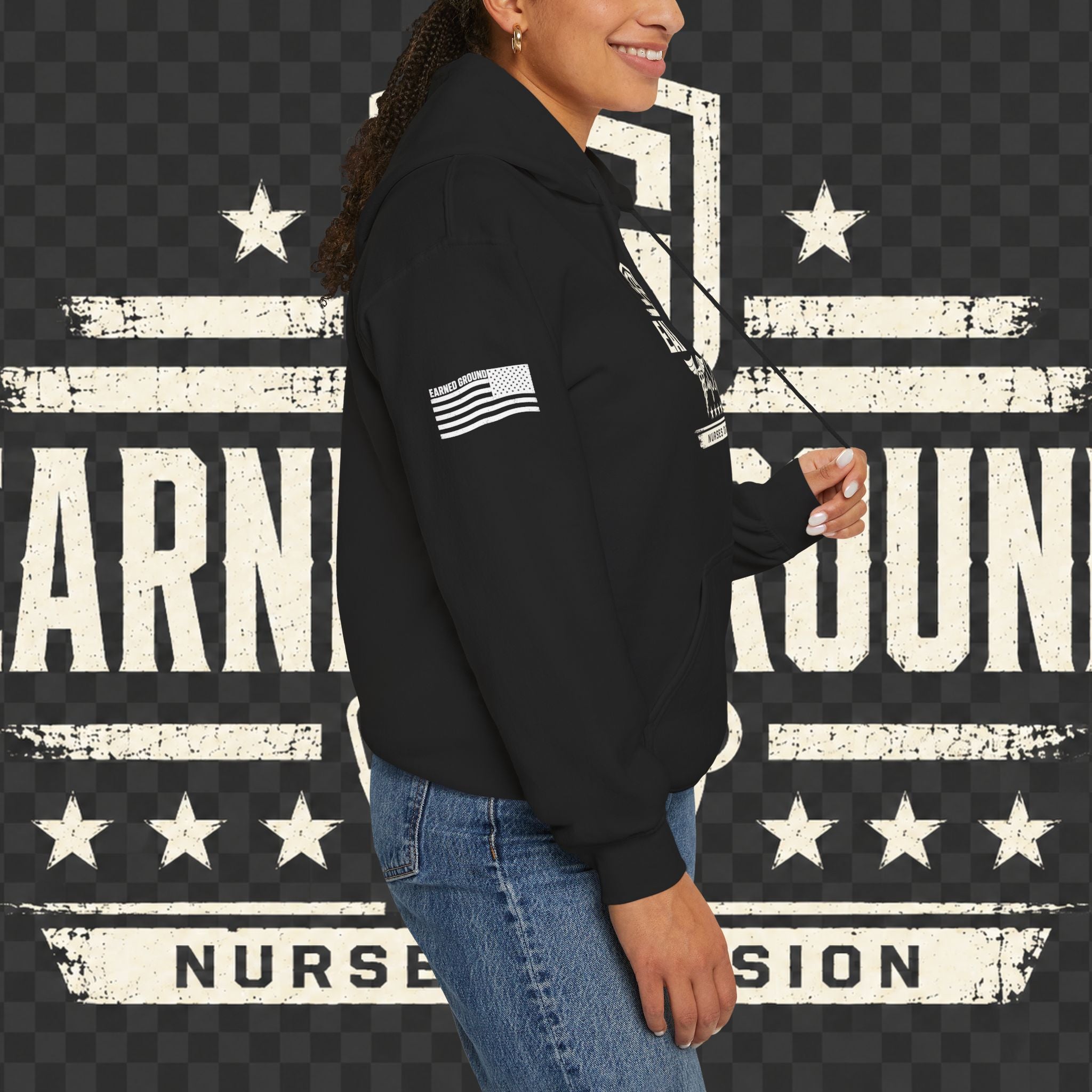 Earned Ground Nurses Division Hoodie — Nurse Tribute Pullover