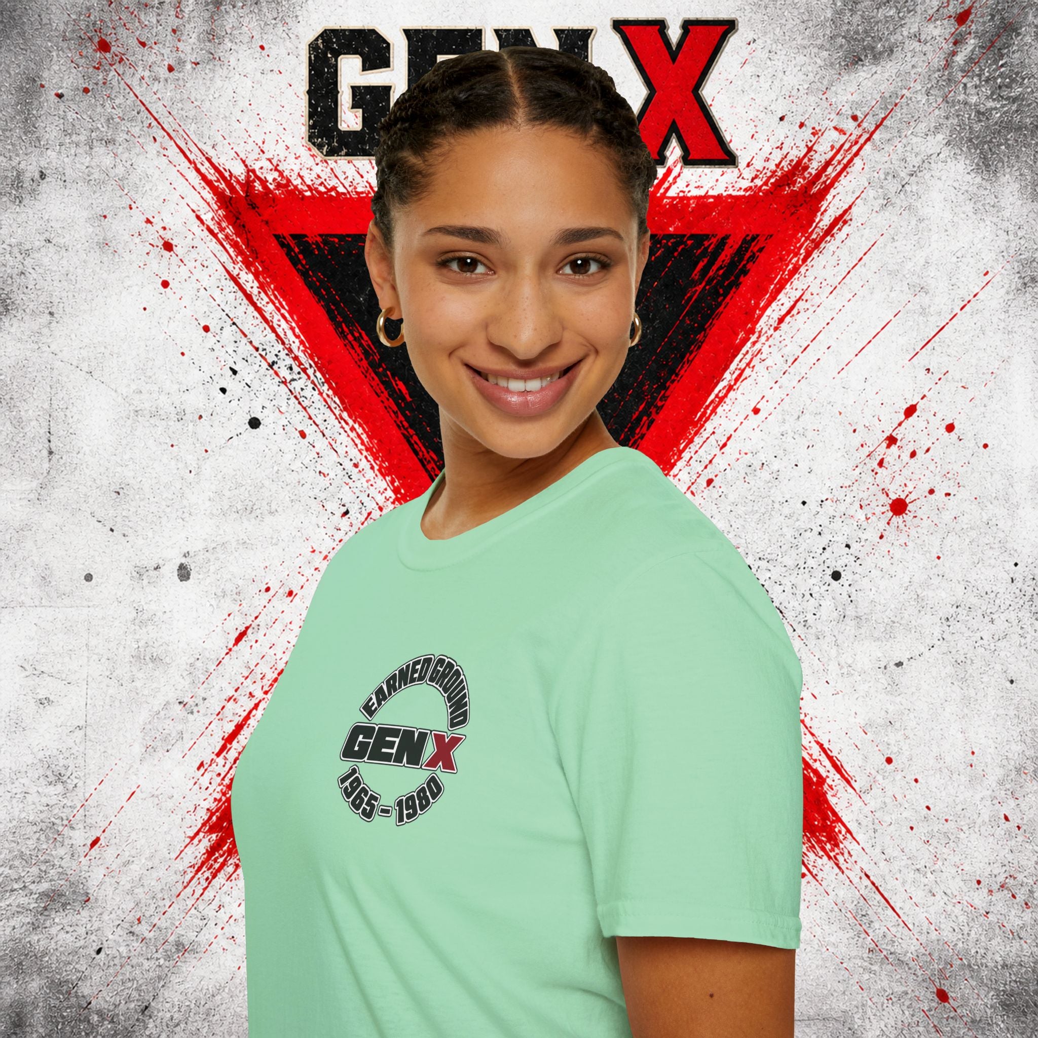 EARNED GROUD Gen X 1965–1980 Retro Logo T-Shirt