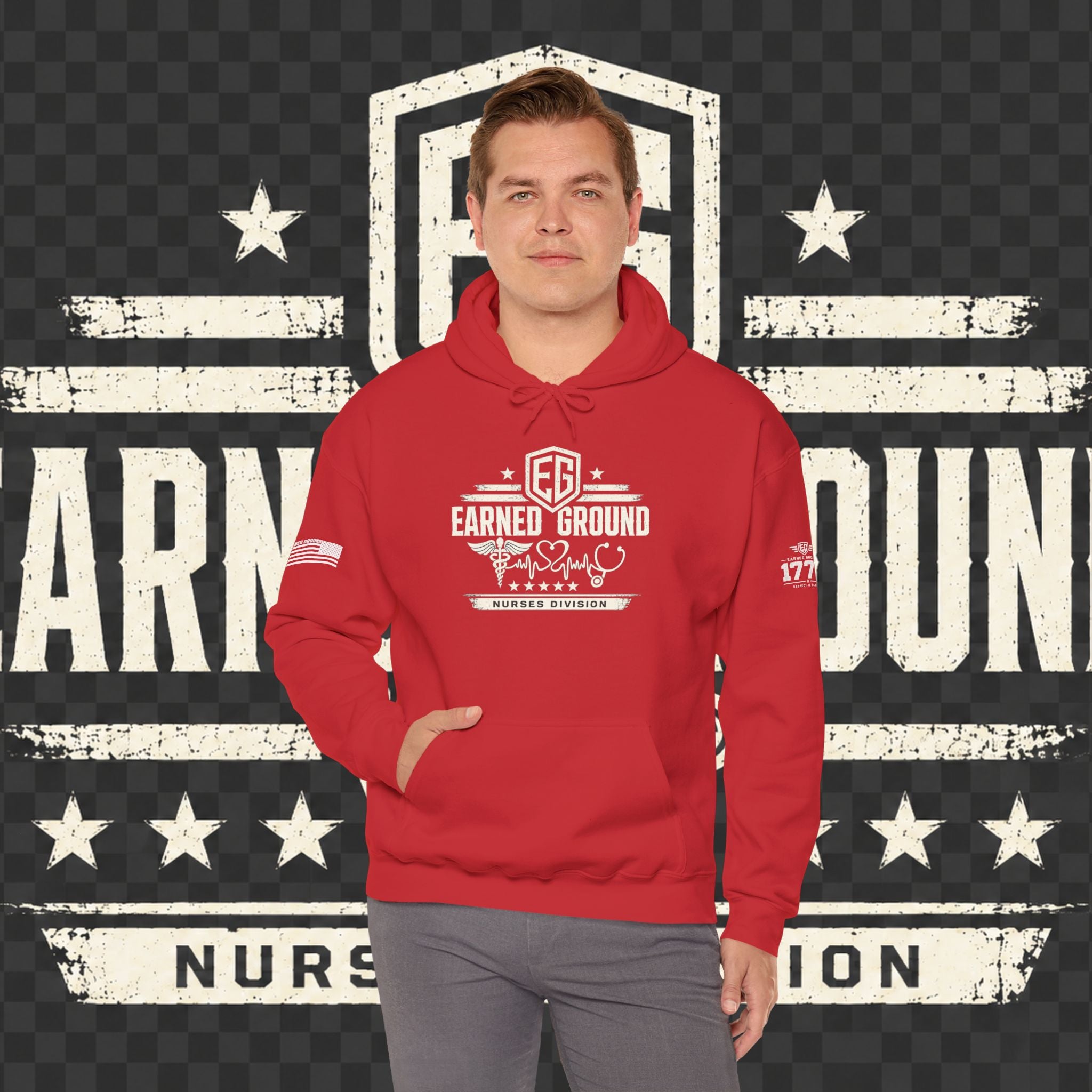 Earned Ground Nurses Division Hoodie — Nurse Tribute Pullover