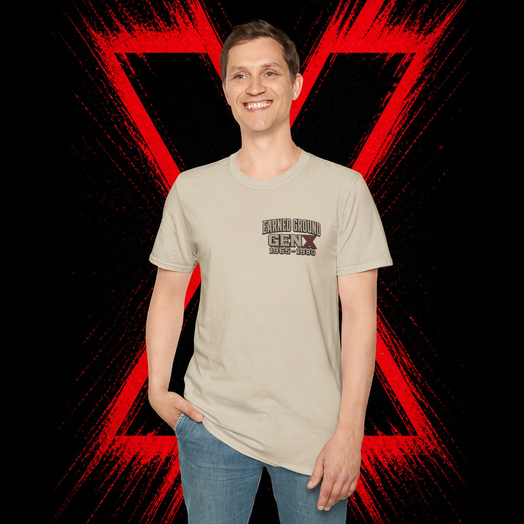 Earned Ground Gen X 1965–1980 Retro Vintage Tee— Gen X 1965–1980 Retro Vintage Tee