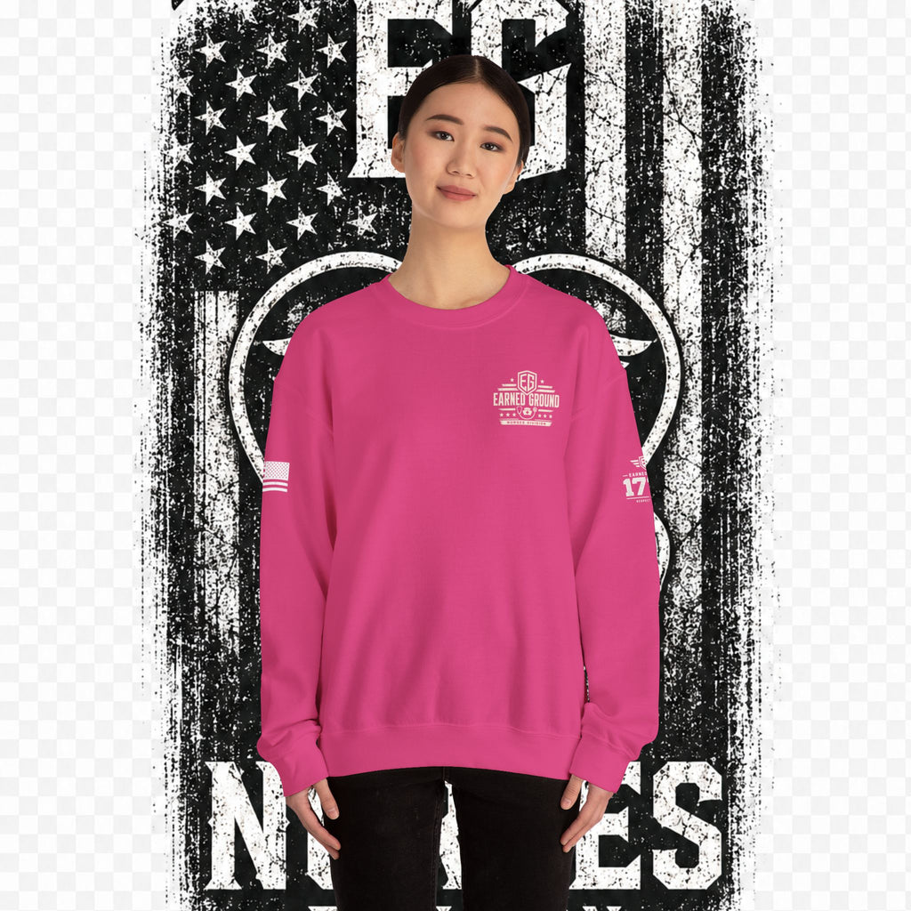 EARNED GROUND Nurses Division Crewneck Sweatshirt – Nurses Caduceus Badge Design