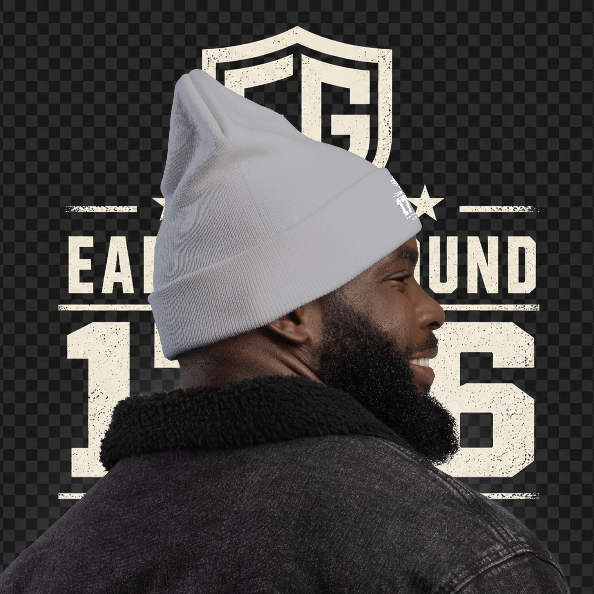 EARNED GROUND 1776 "Respect Is Earned" Embroidered Knit Beanie