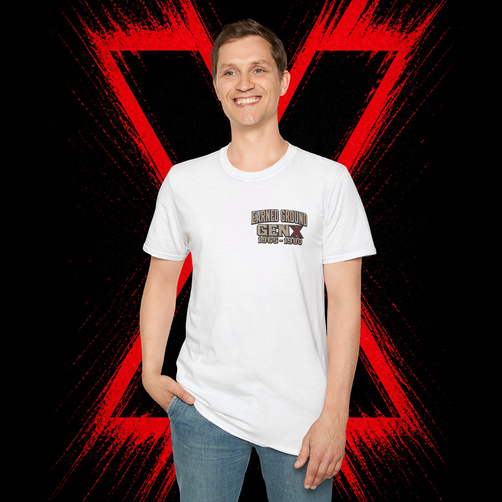Earned Ground Gen X 1965–1980 Retro Vintage Tee— Gen X 1965–1980 Retro Vintage Tee