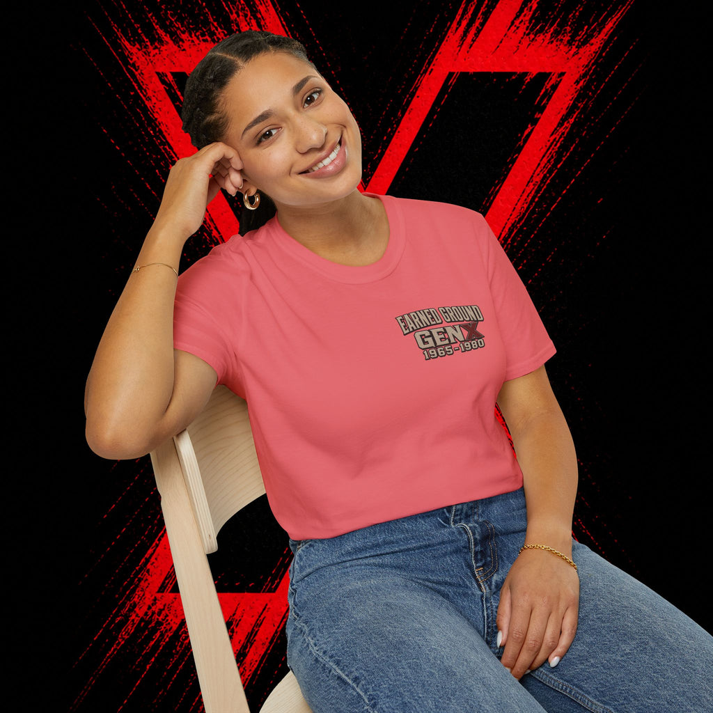 Earned Ground Gen X 1965–1980 Retro Vintage Tee— Gen X 1965–1980 Retro Vintage Tee