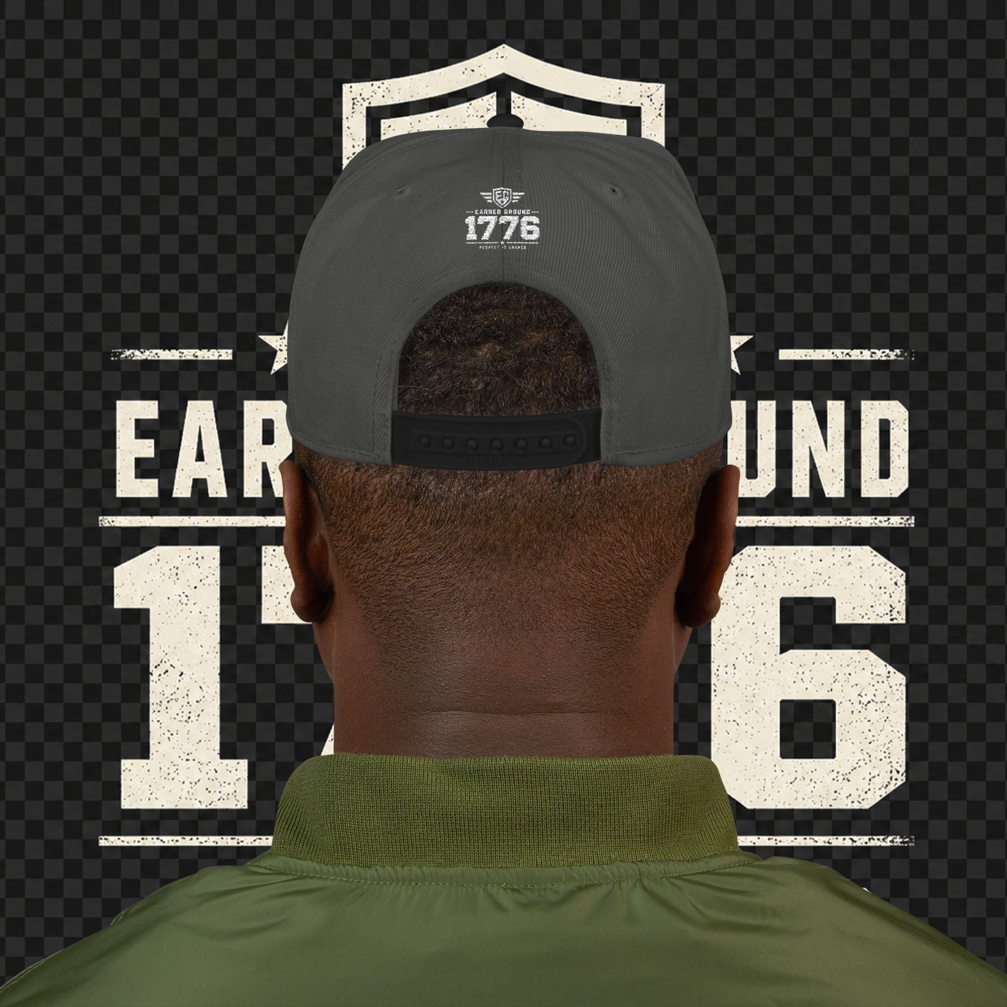 Earned Ground Embroidered Snapback Hat – Respect Is Earned Logo
