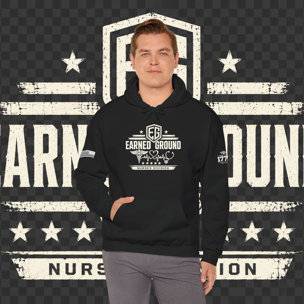 Earned Ground Nurses Division Hoodie — Nurse Tribute Pullover