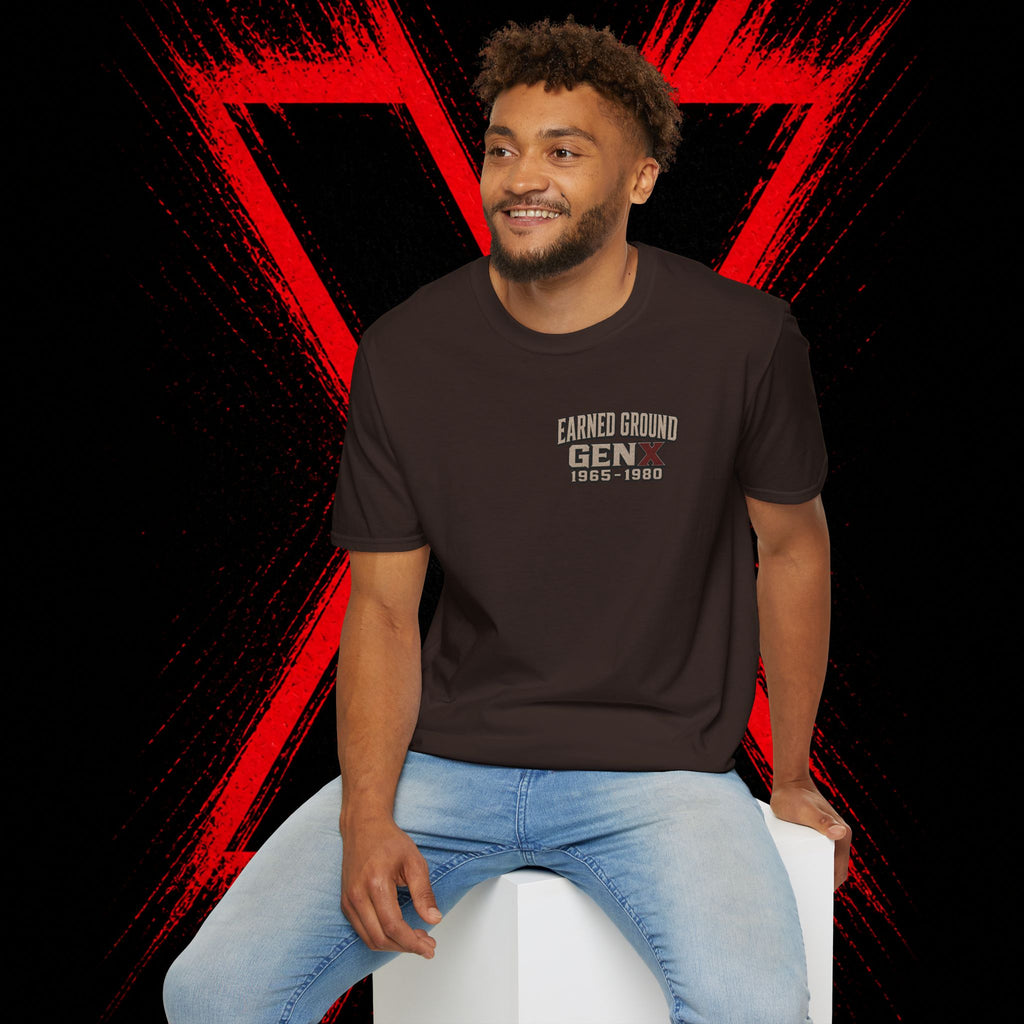 Earned Ground Gen X 1965–1980 Retro Vintage Tee— Gen X 1965–1980 Retro Vintage Tee