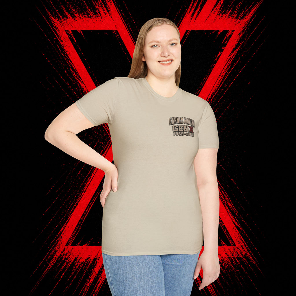 Earned Ground Gen X 1965–1980 Retro Vintage Tee— Gen X 1965–1980 Retro Vintage Tee