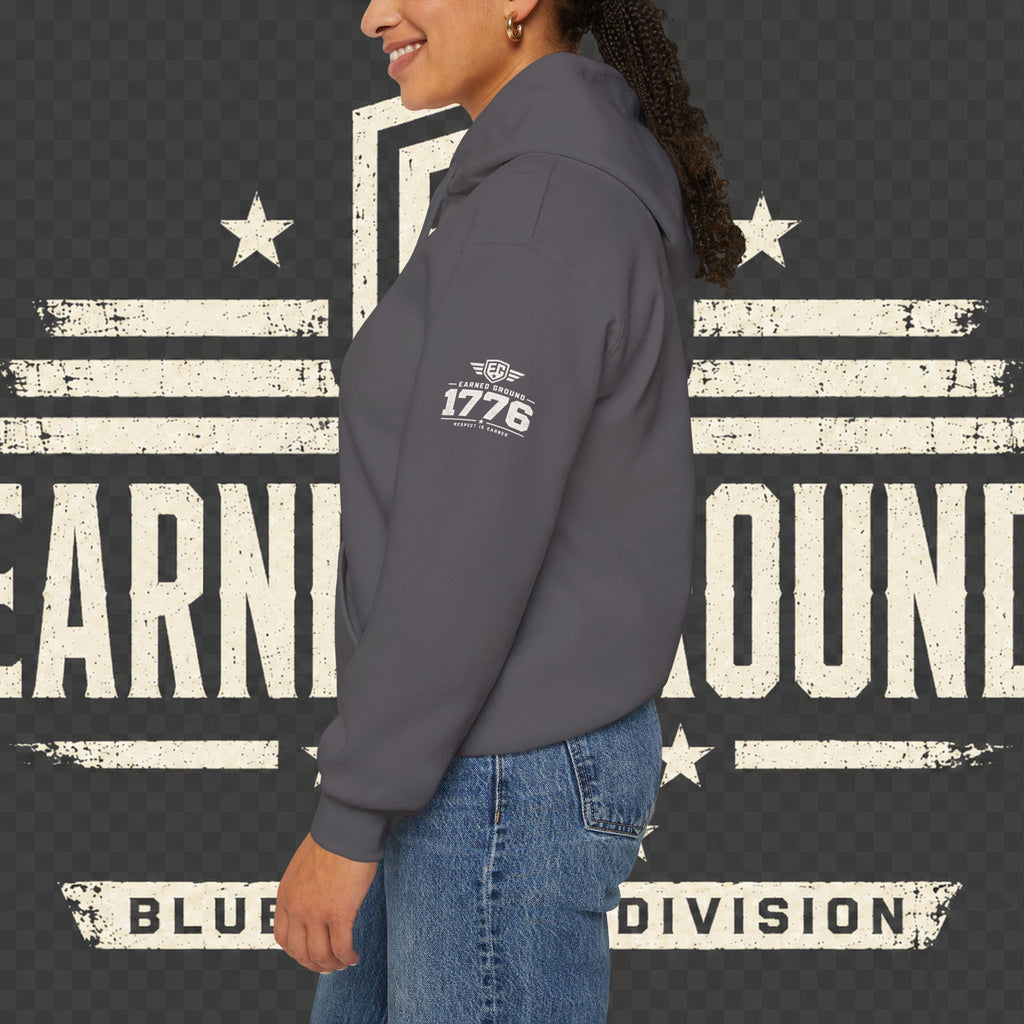 Earned Ground Blue Collar Hoodie – Blue Collar Division Hoodie