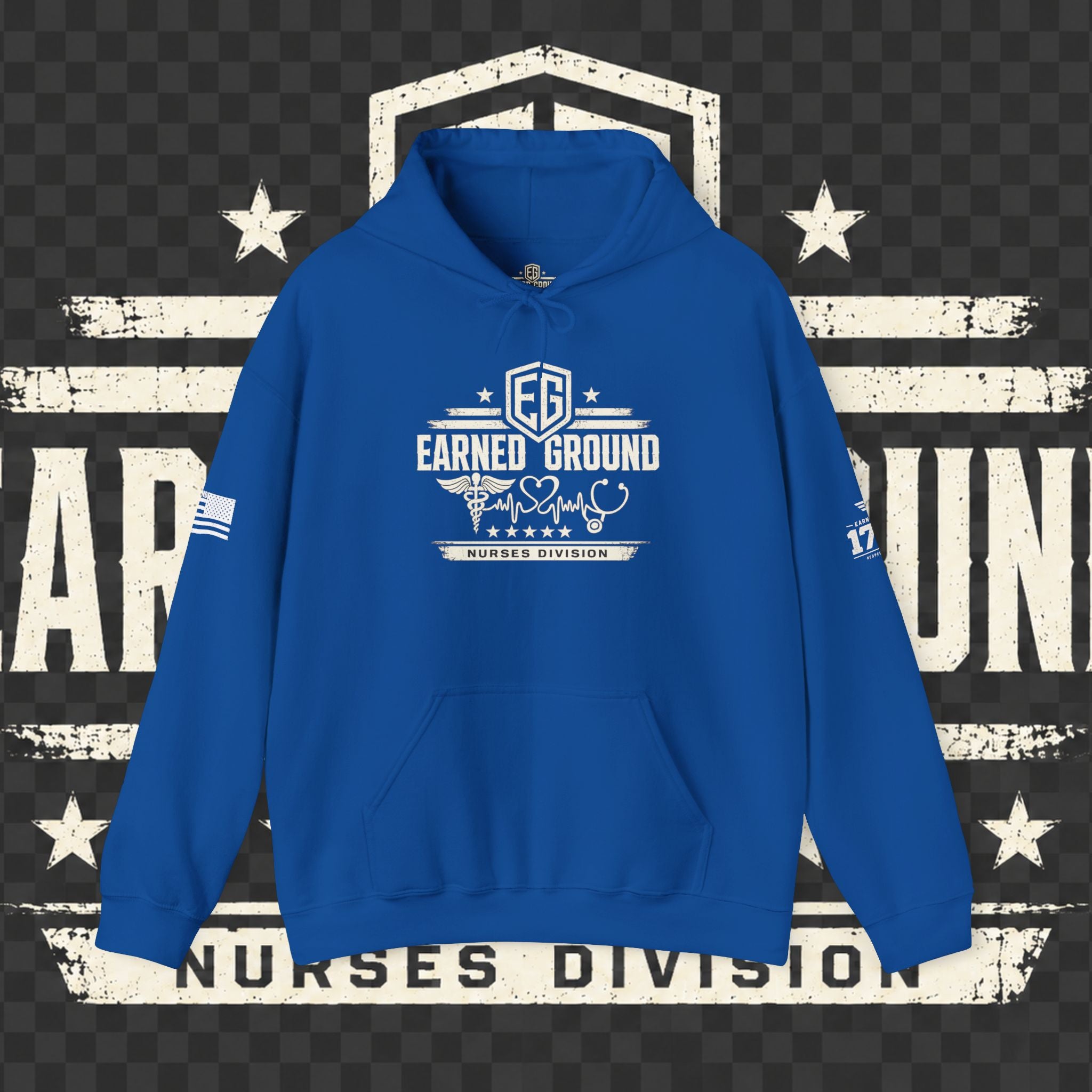 Earned Ground Nurses Division Hoodie — Nurse Tribute Pullover