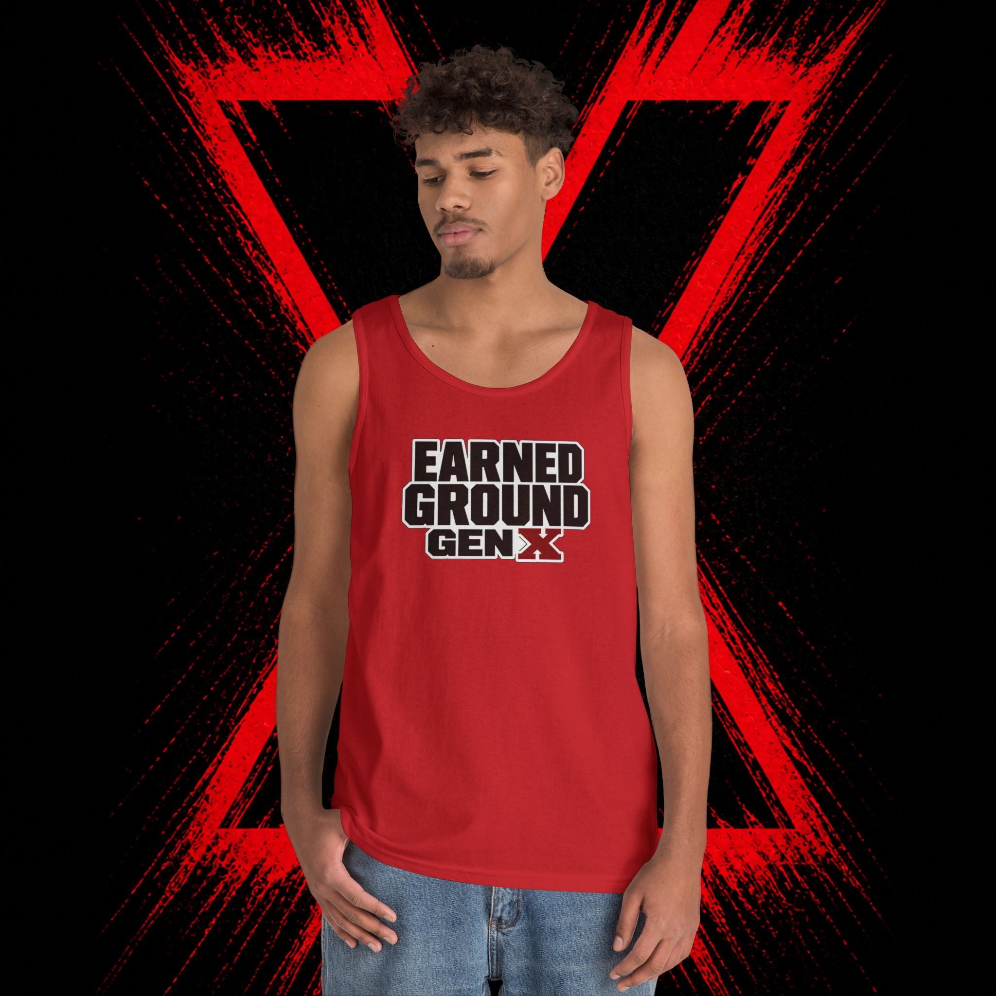 Earned Ground Gen X Tank Top - Vintage Retro Graphic