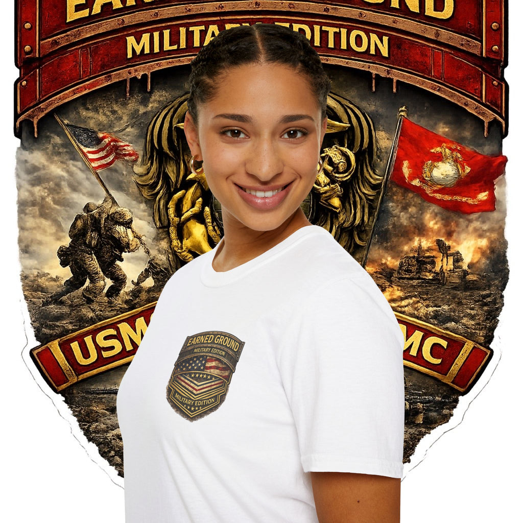 Earned Ground Military Edition USMC — USMC Military Tribute Pocket Tee