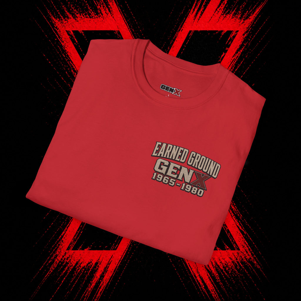 Earned Ground Gen X 1965–1980 Retro Vintage Tee— Gen X 1965–1980 Retro Vintage Tee