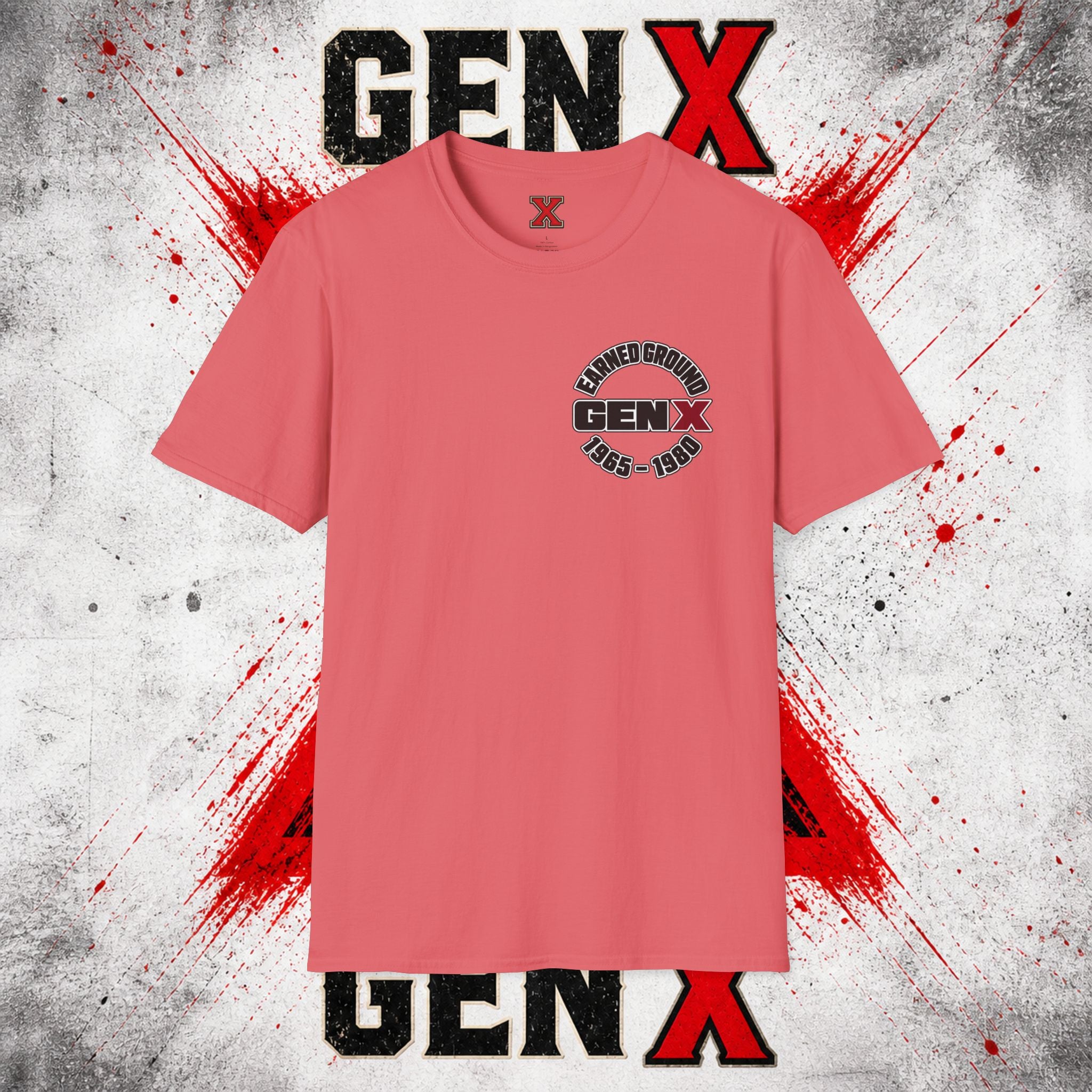 EARNED GROUD Gen X 1965–1980 Retro Logo T-Shirt
