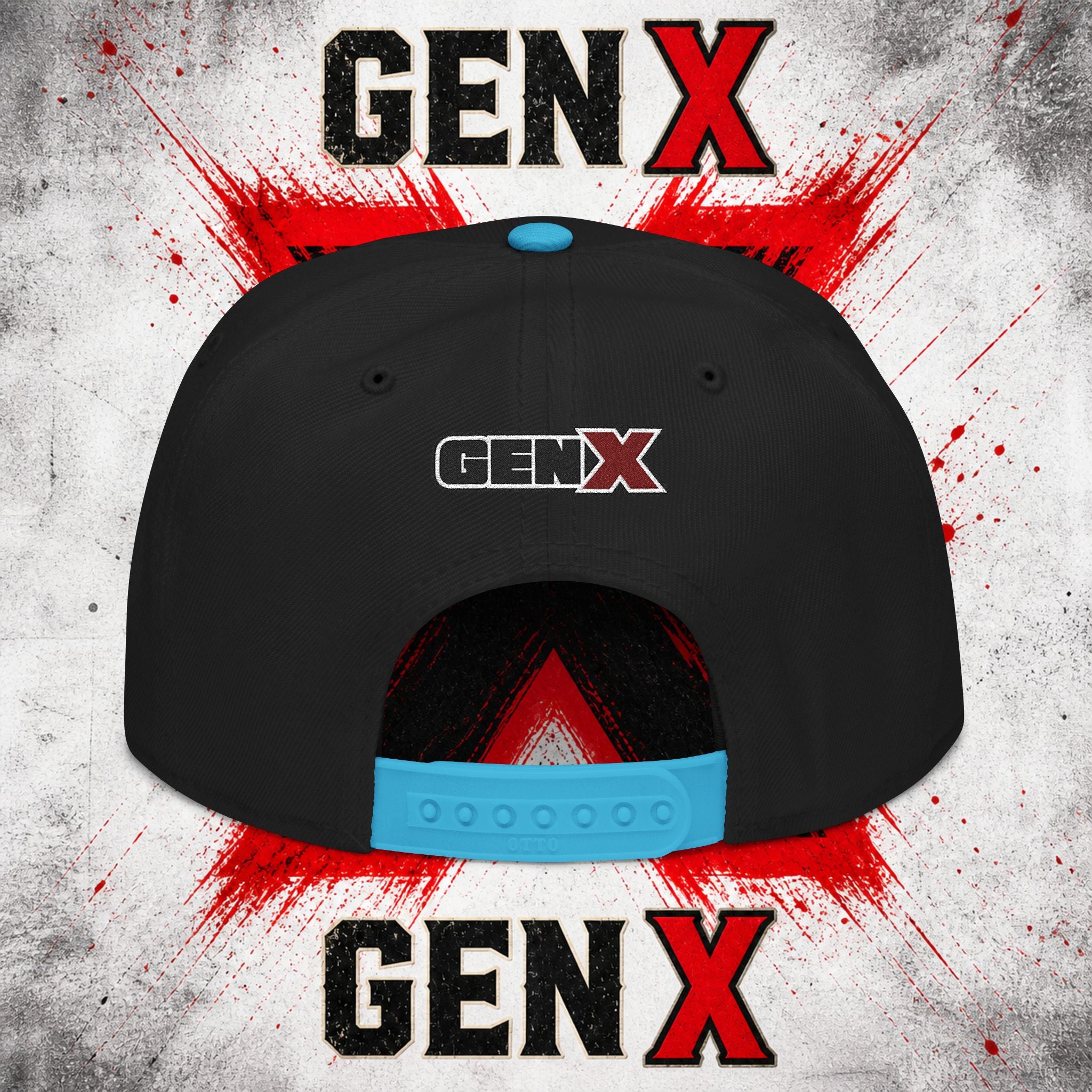Gen X Embroidered Flat Bill Ball Cap — Gen X Proud 1965–1980