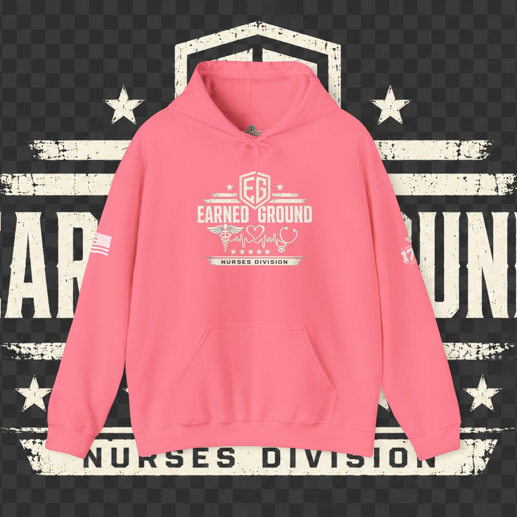 Earned Ground Nurses Division Hoodie — Nurse Tribute Pullover