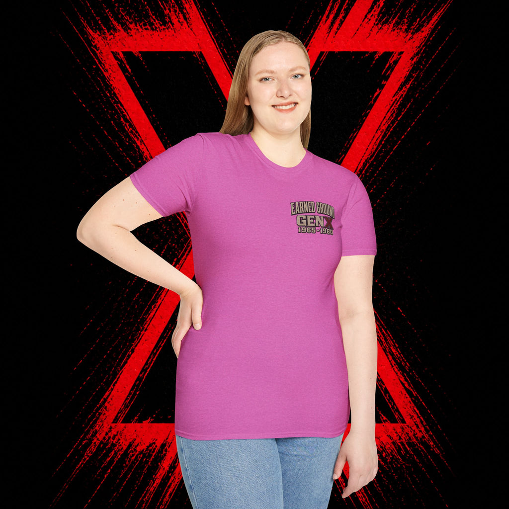 Earned Ground Gen X 1965–1980 Retro Vintage Tee— Gen X 1965–1980 Retro Vintage Tee