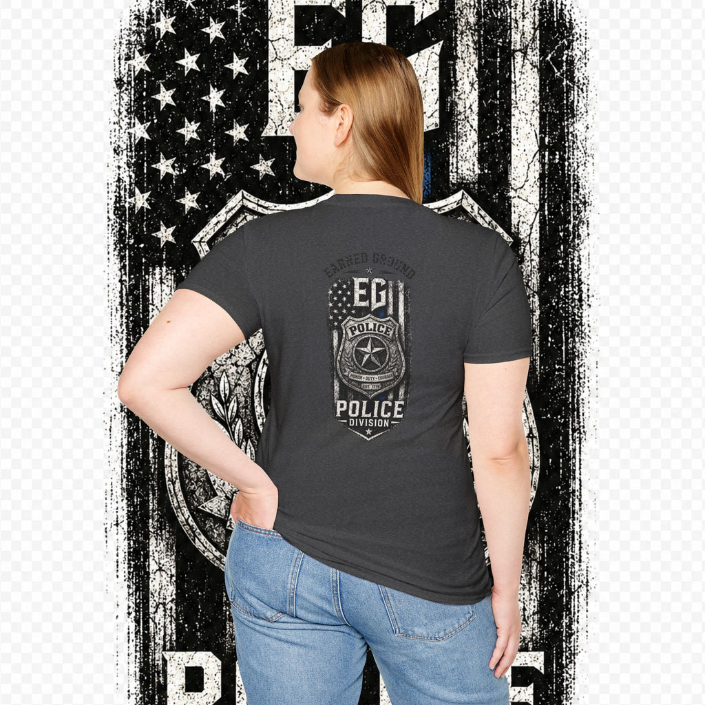 EARNED GROUND POLICE DIVISION--BACK THE BLUE