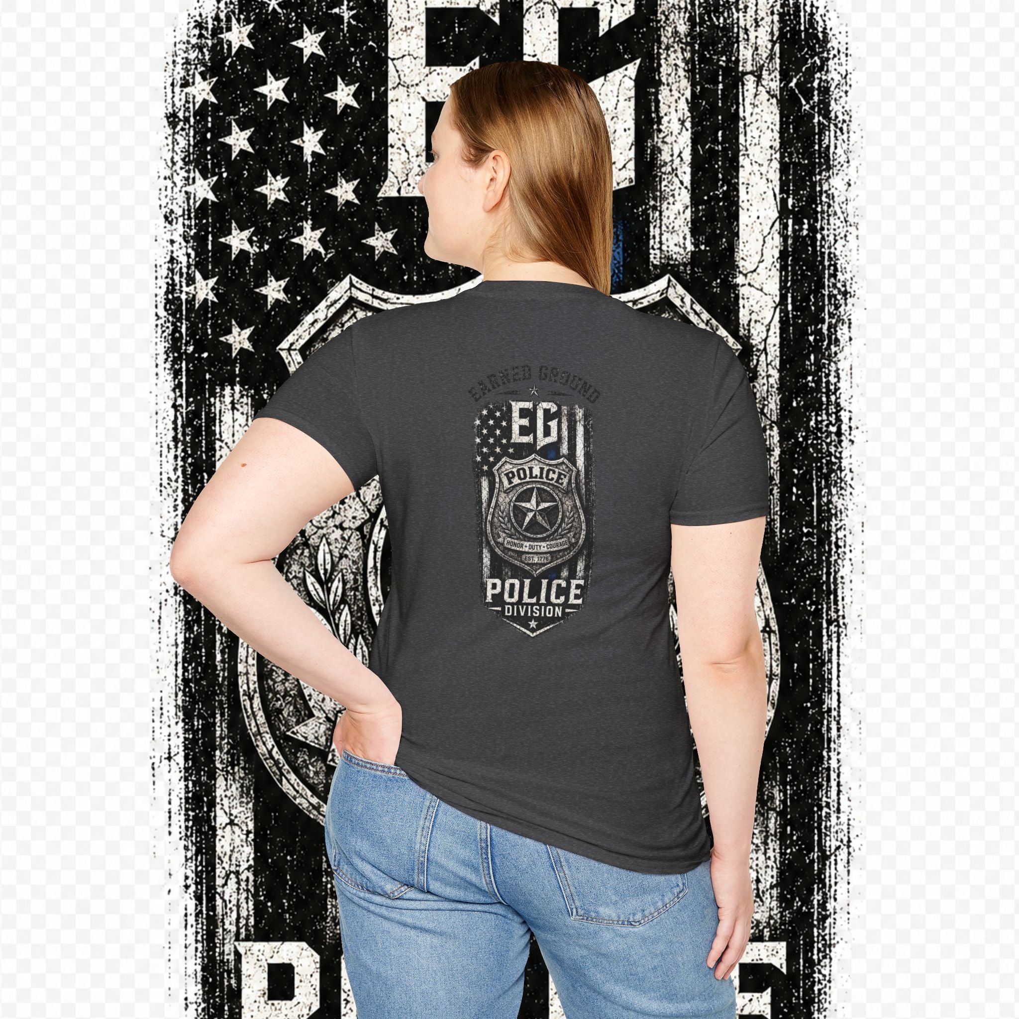 EARNED GROUND POLICE DIVISION--BACK THE BLUE