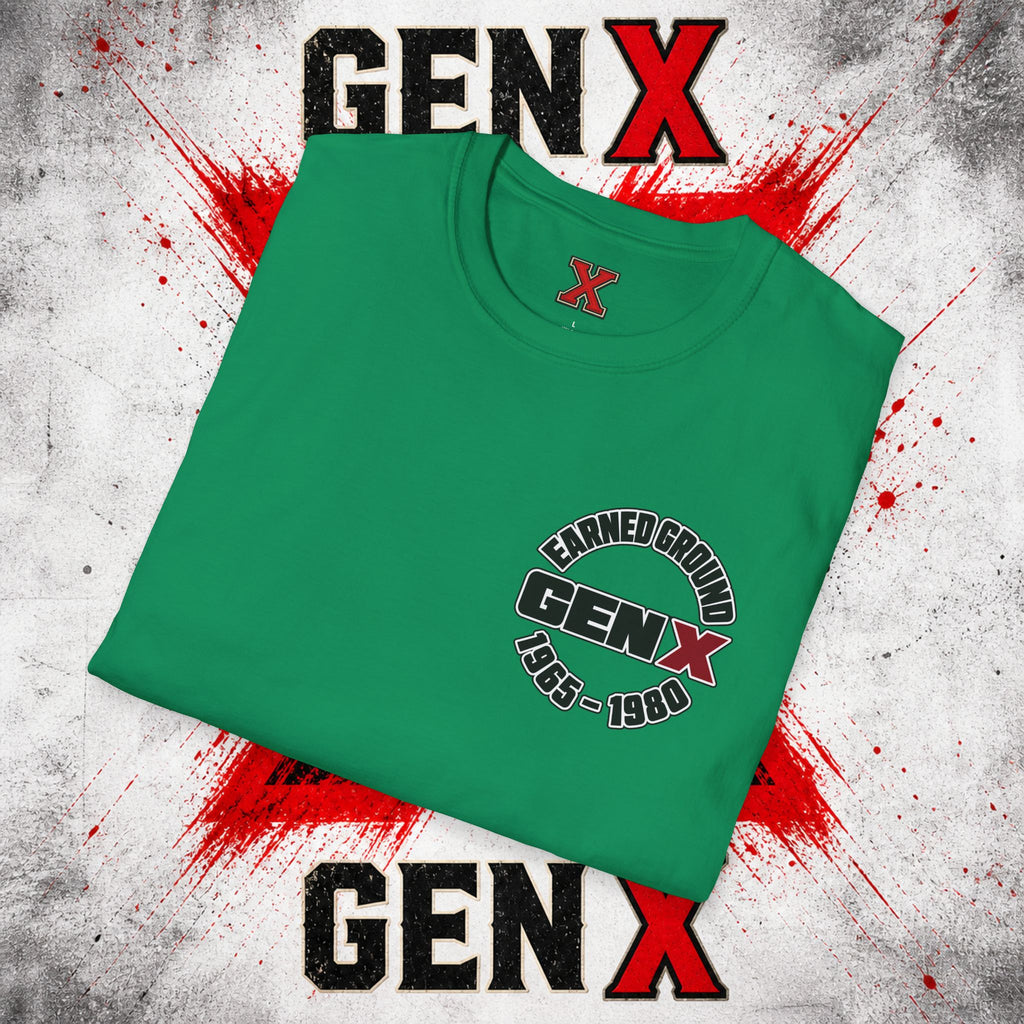 EARNED GROUD Gen X 1965–1980 Retro Logo T-Shirt