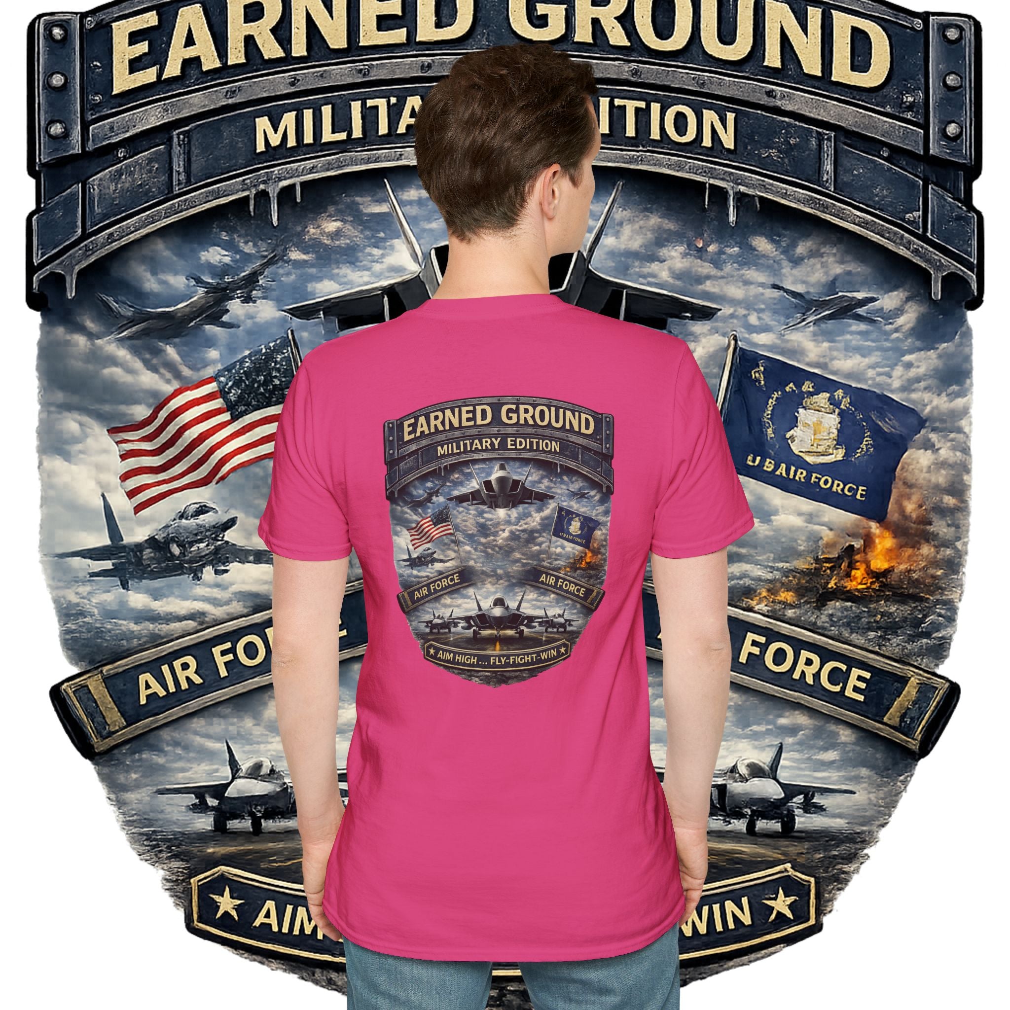 EARNED GROUND AIR FORCE EDITION---"FLY HIGH" AIR FORCE EDITION