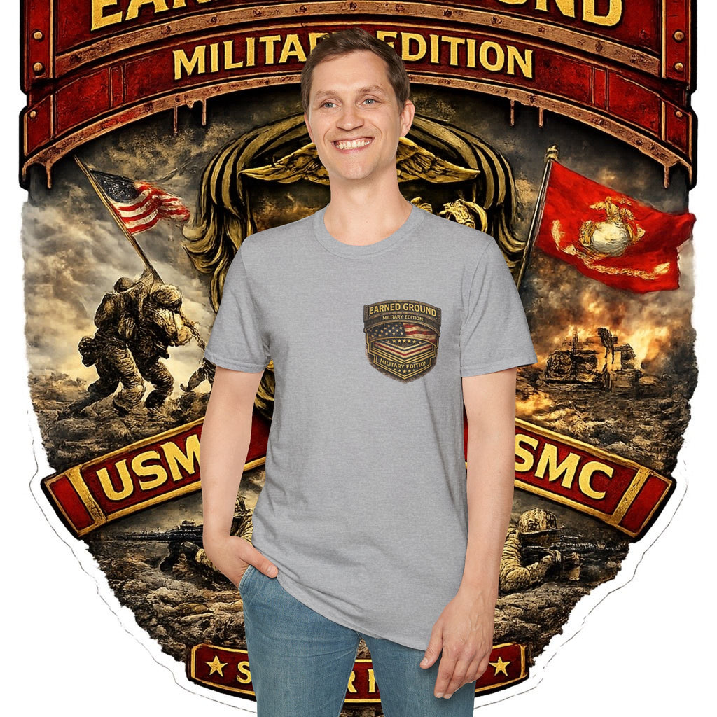 Earned Ground Military Edition USMC — USMC Military Tribute Pocket Tee