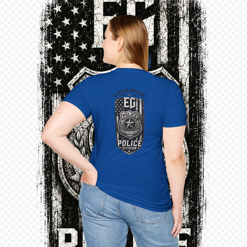 EARNED GROUND POLICE DIVISION--BACK THE BLUE