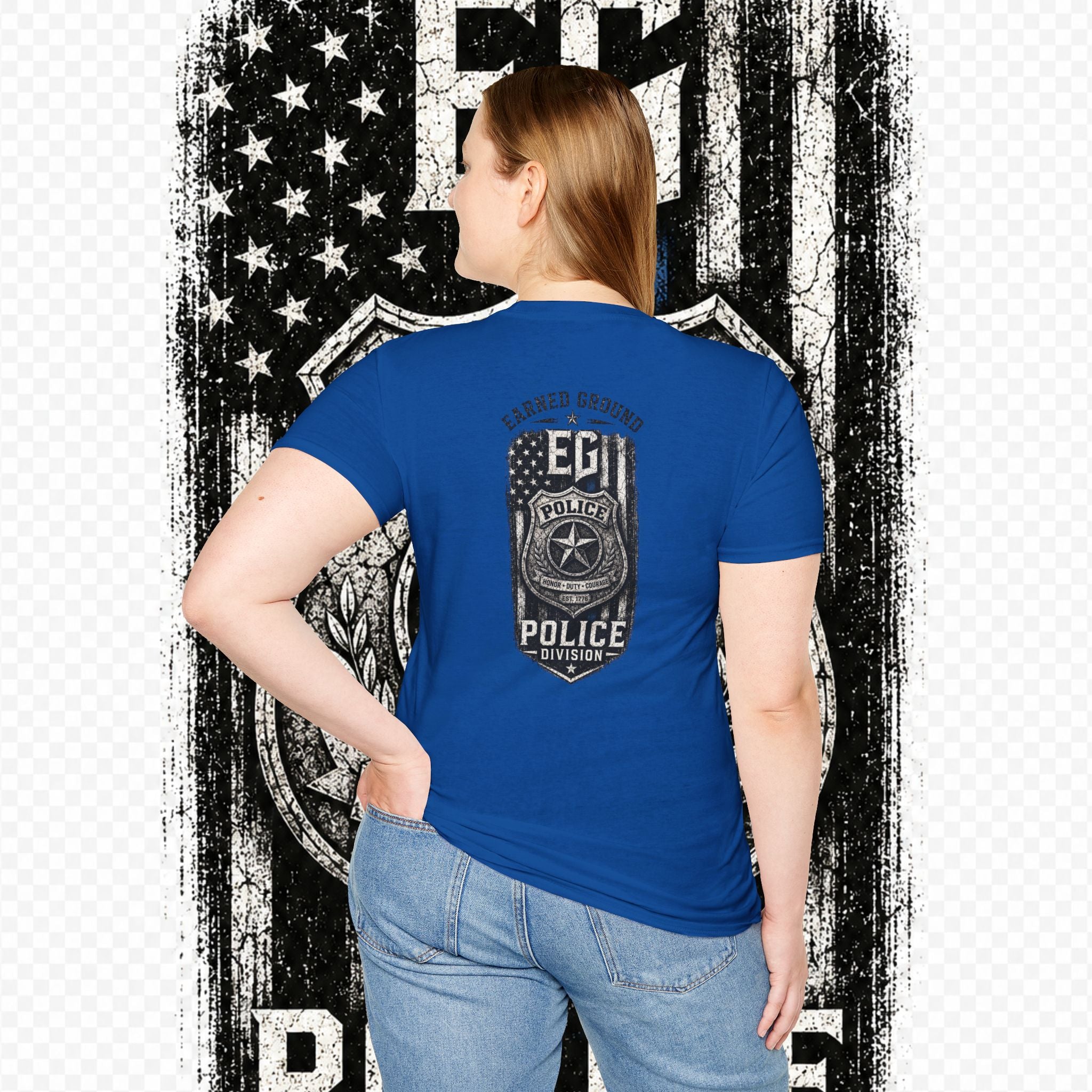 EARNED GROUND POLICE DIVISION--BACK THE BLUE