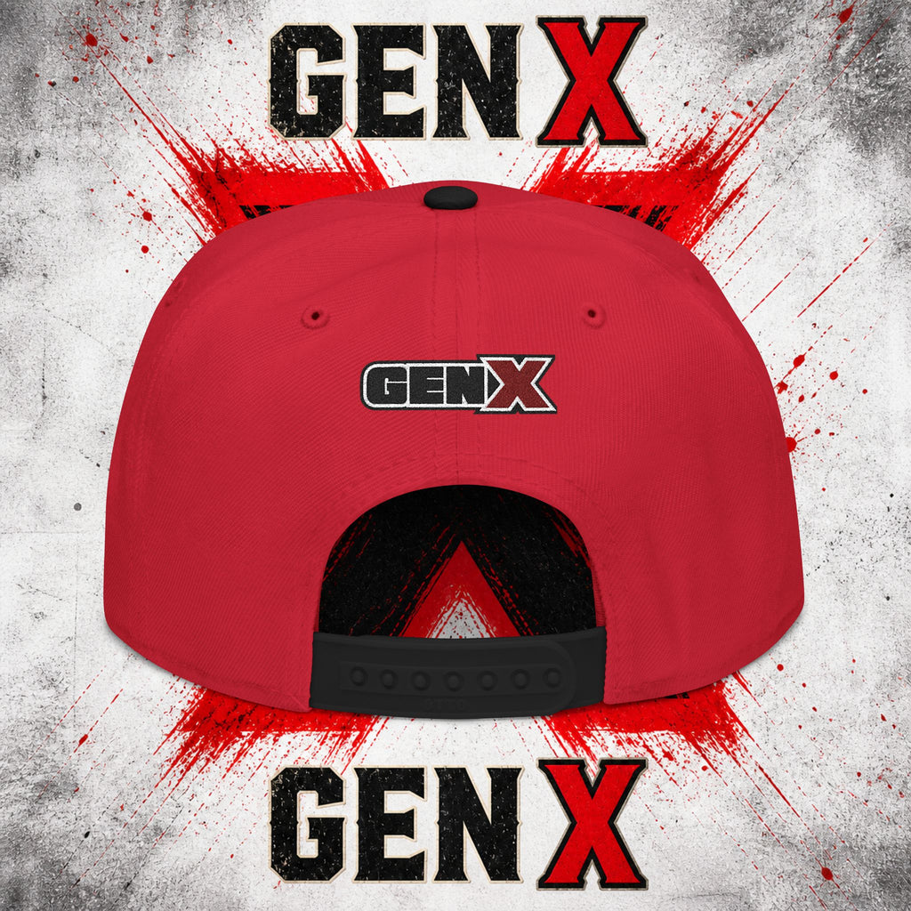 Gen X Embroidered Flat Bill Ball Cap — Gen X Proud 1965–1980