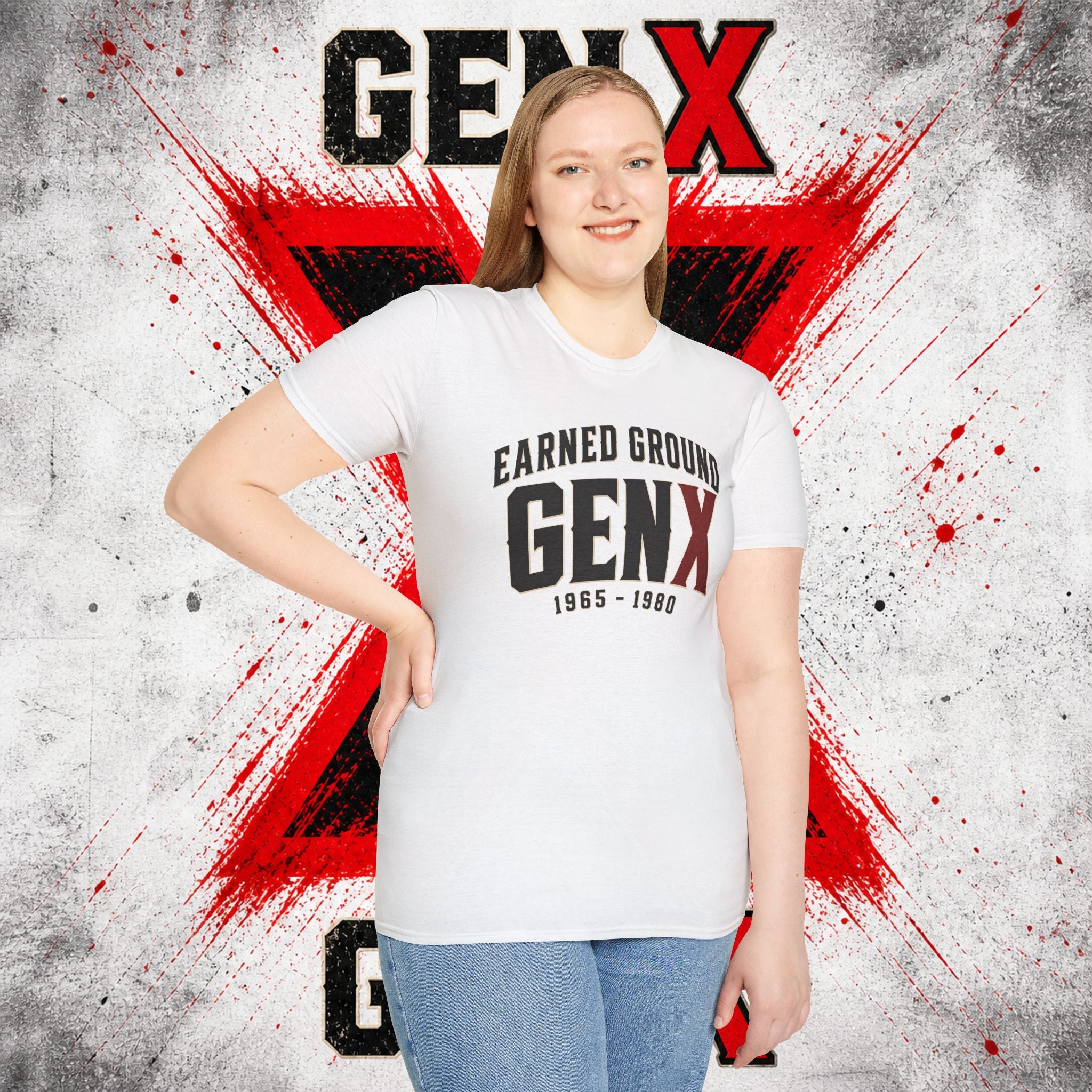 Earned Ground GEN X T-Shirt — 1965–1980 Retro Pride Tee