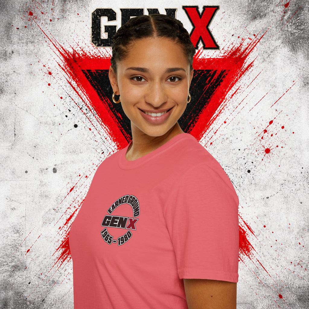 EARNED GROUD Gen X 1965–1980 Retro Logo T-Shirt