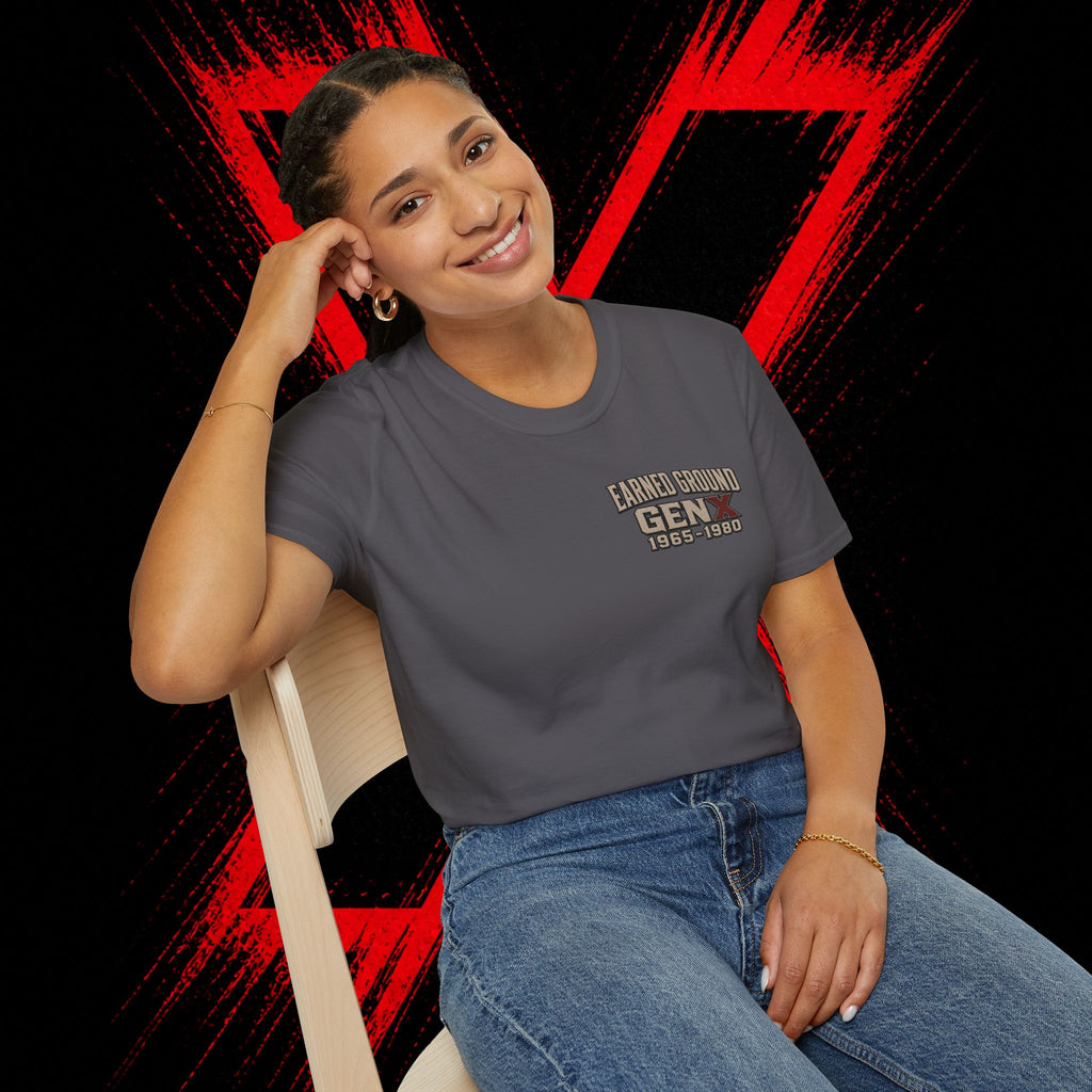 Earned Ground Gen X 1965–1980 Retro Vintage Tee— Gen X 1965–1980 Retro Vintage Tee