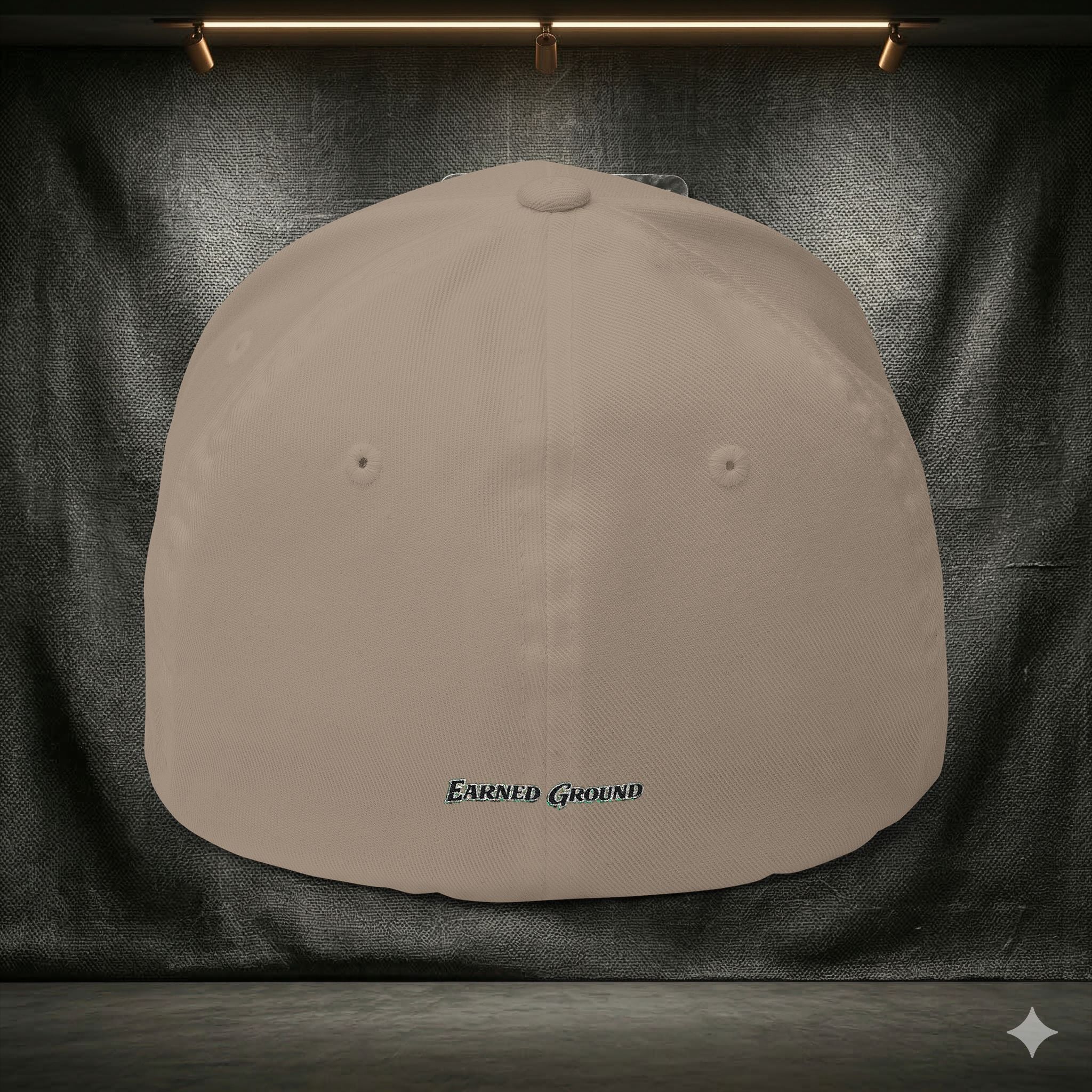 EARNED GROUND FLEX FIT — Elegant Script 'E & G' LOGO BALL CAP
