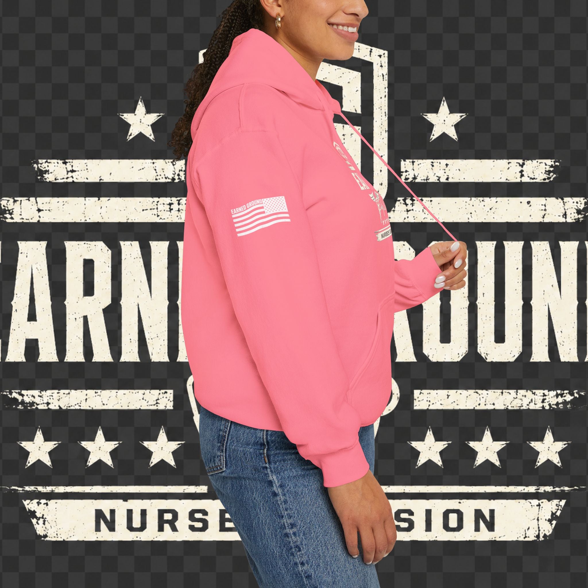 Earned Ground Nurses Division Hoodie — Nurse Tribute Pullover