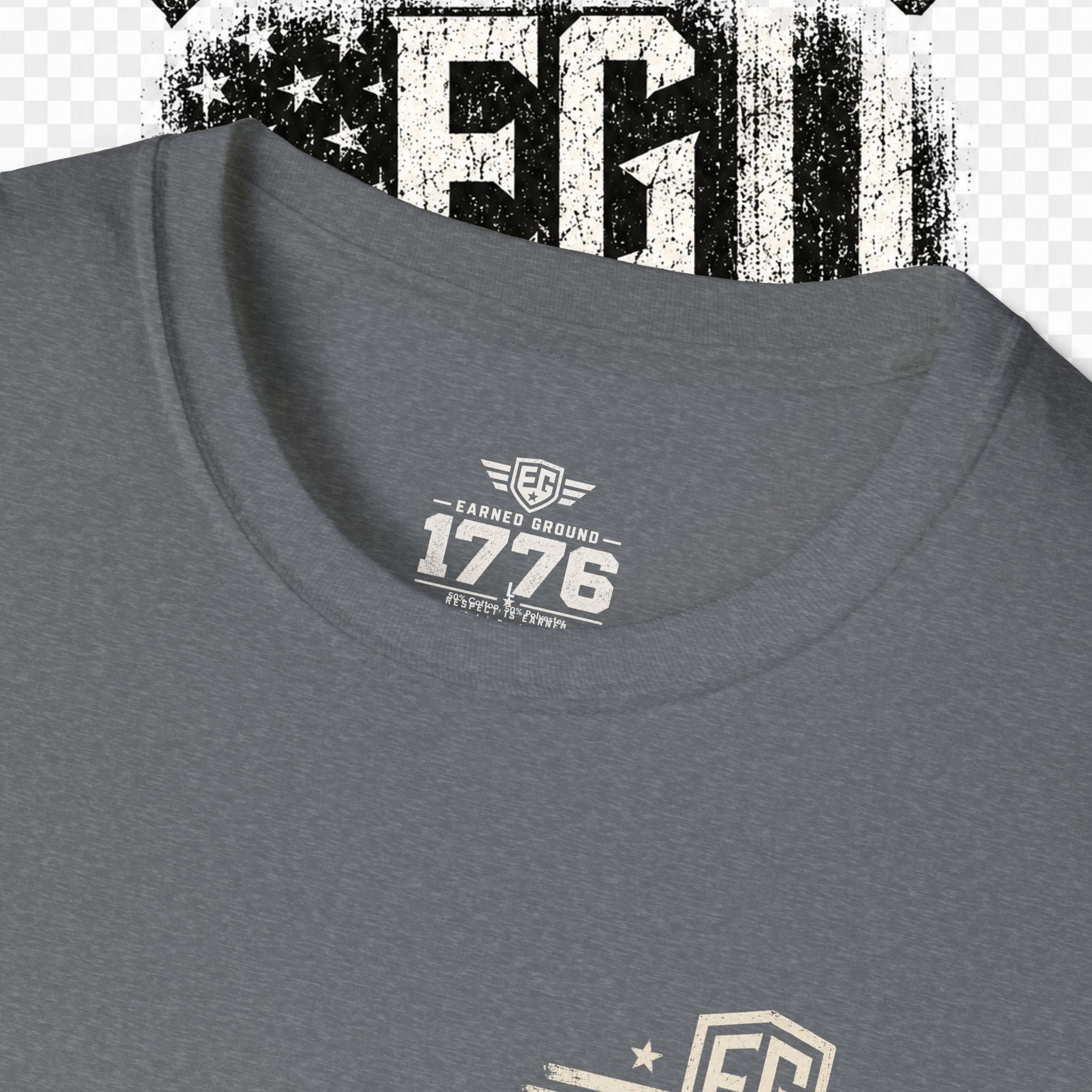 EARNED GROUND "BLUE COLLAR DIVISION" Coastal Calm Graphic T-Shirt