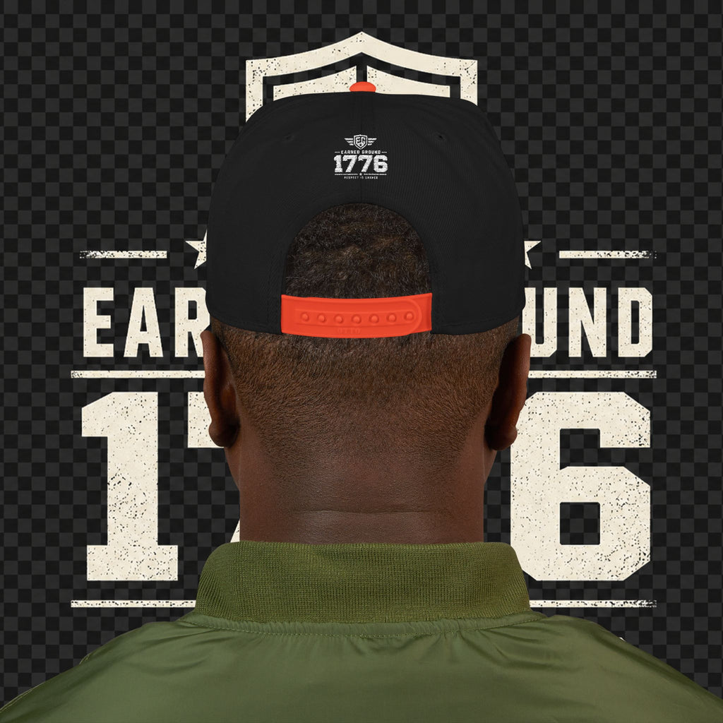 Earned Ground Embroidered Snapback Hat – Respect Is Earned Logo