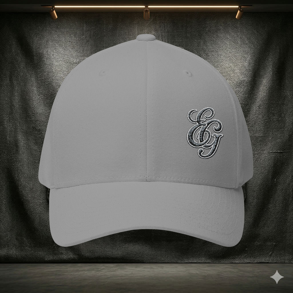 EARNED GROUND FLEX FIT — Elegant Script 'E & G' LOGO BALL CAP