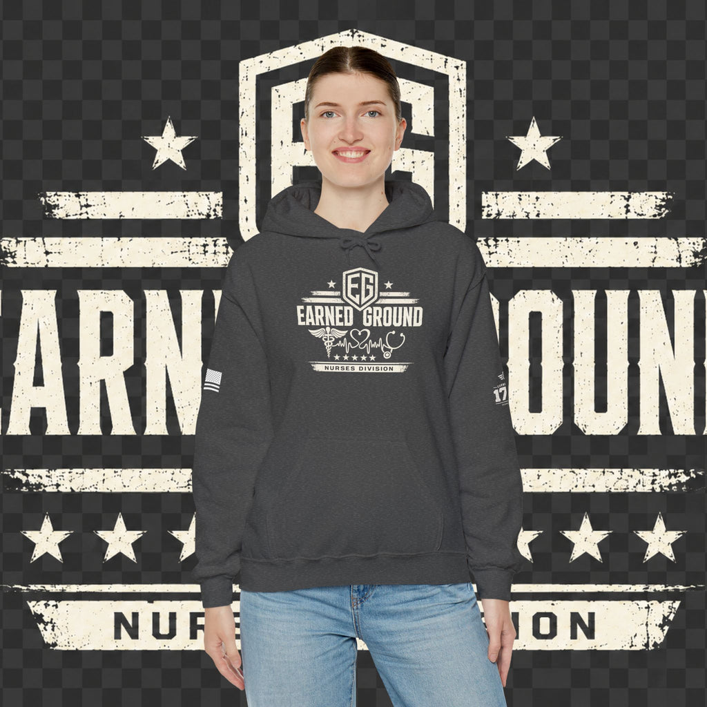 Earned Ground Nurses Division Hoodie — Nurse Tribute Pullover