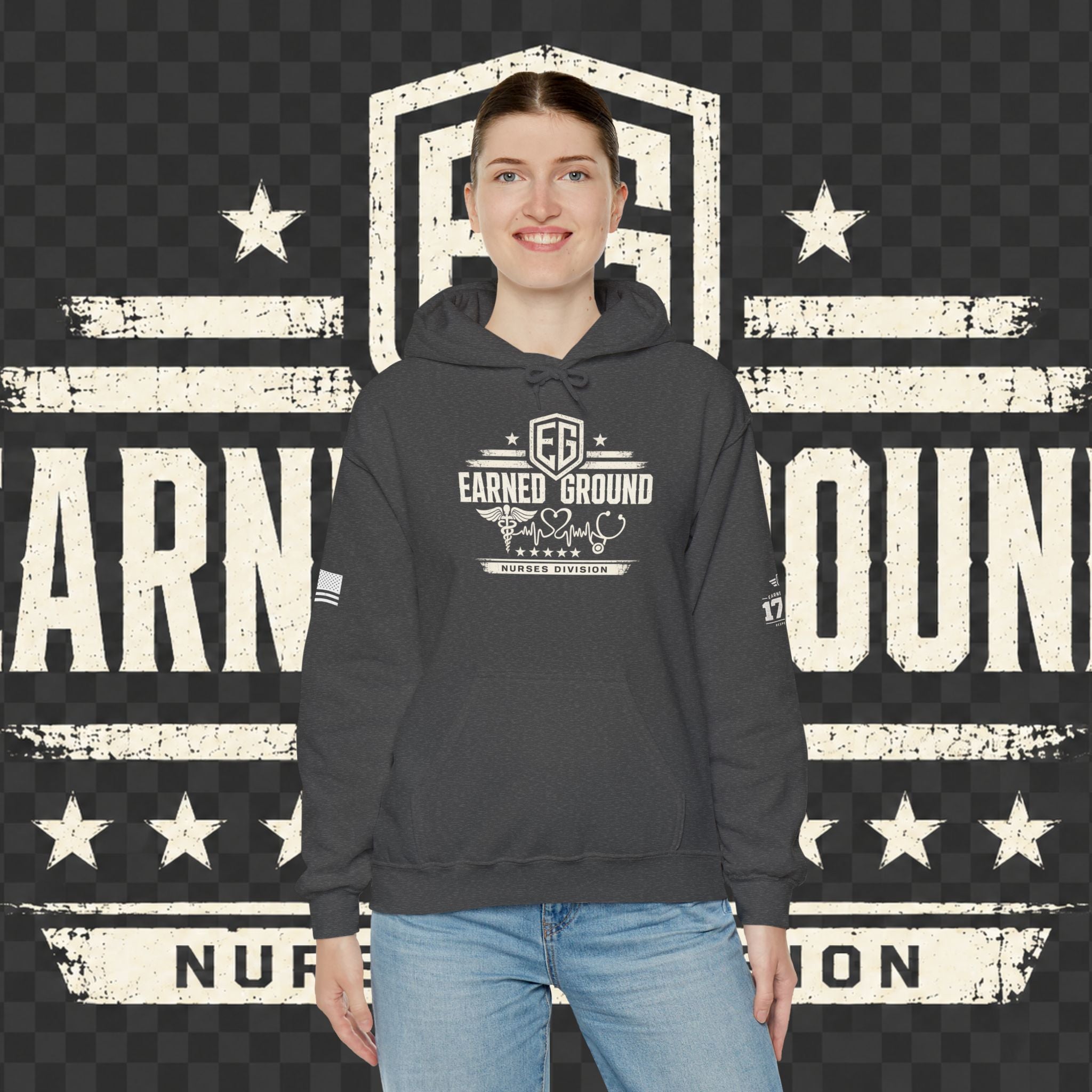 Earned Ground Nurses Division Hoodie — Nurse Tribute Pullover