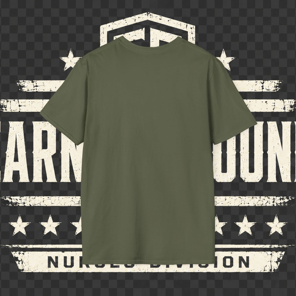 Earned Ground Nurses Division T-Shirt — Nurse Appreciation Medical Heartbeat Tee