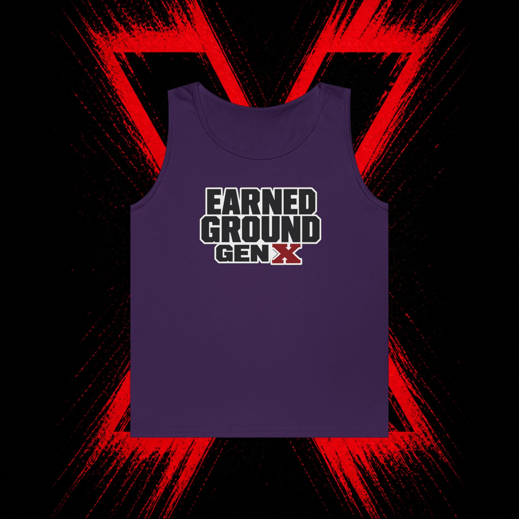 Earned Ground Gen X Tank Top - Vintage Retro Graphic