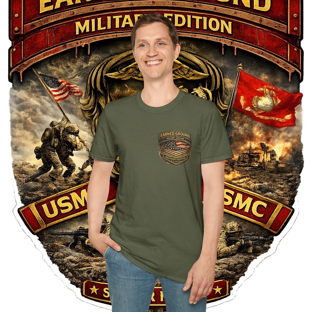 Earned Ground Military Edition USMC — USMC Military Tribute Pocket Tee