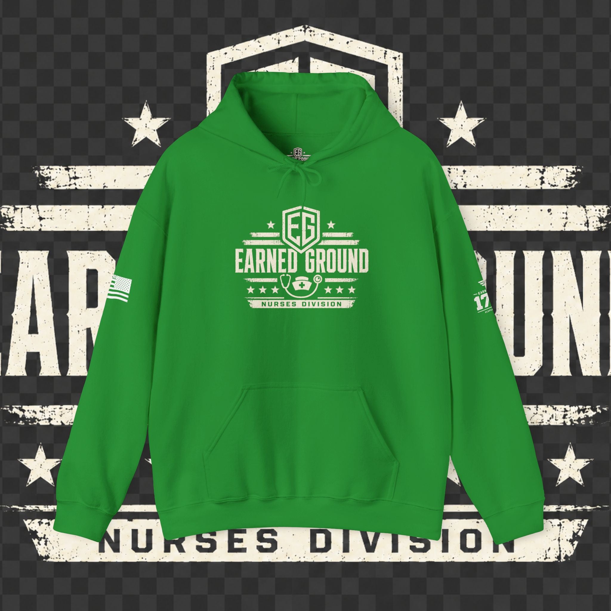 Earned Ground Nurses Division Hoodie — Nurse Tribute Pullover