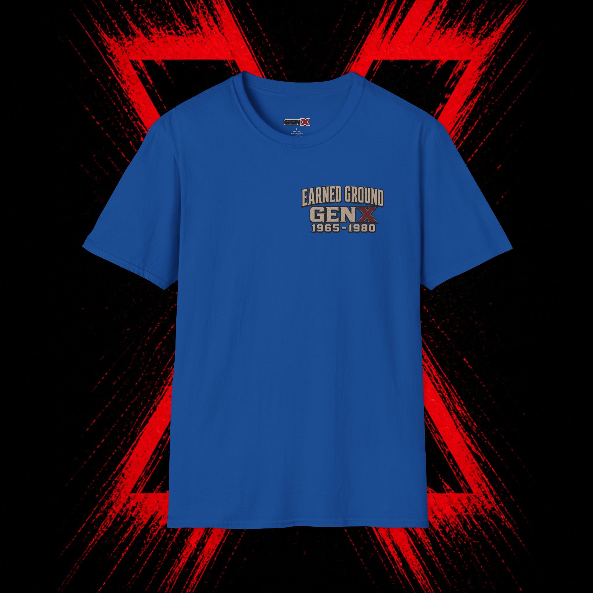 Earned Ground Gen X 1965–1980 Retro Vintage Tee— Gen X 1965–1980 Retro Vintage Tee