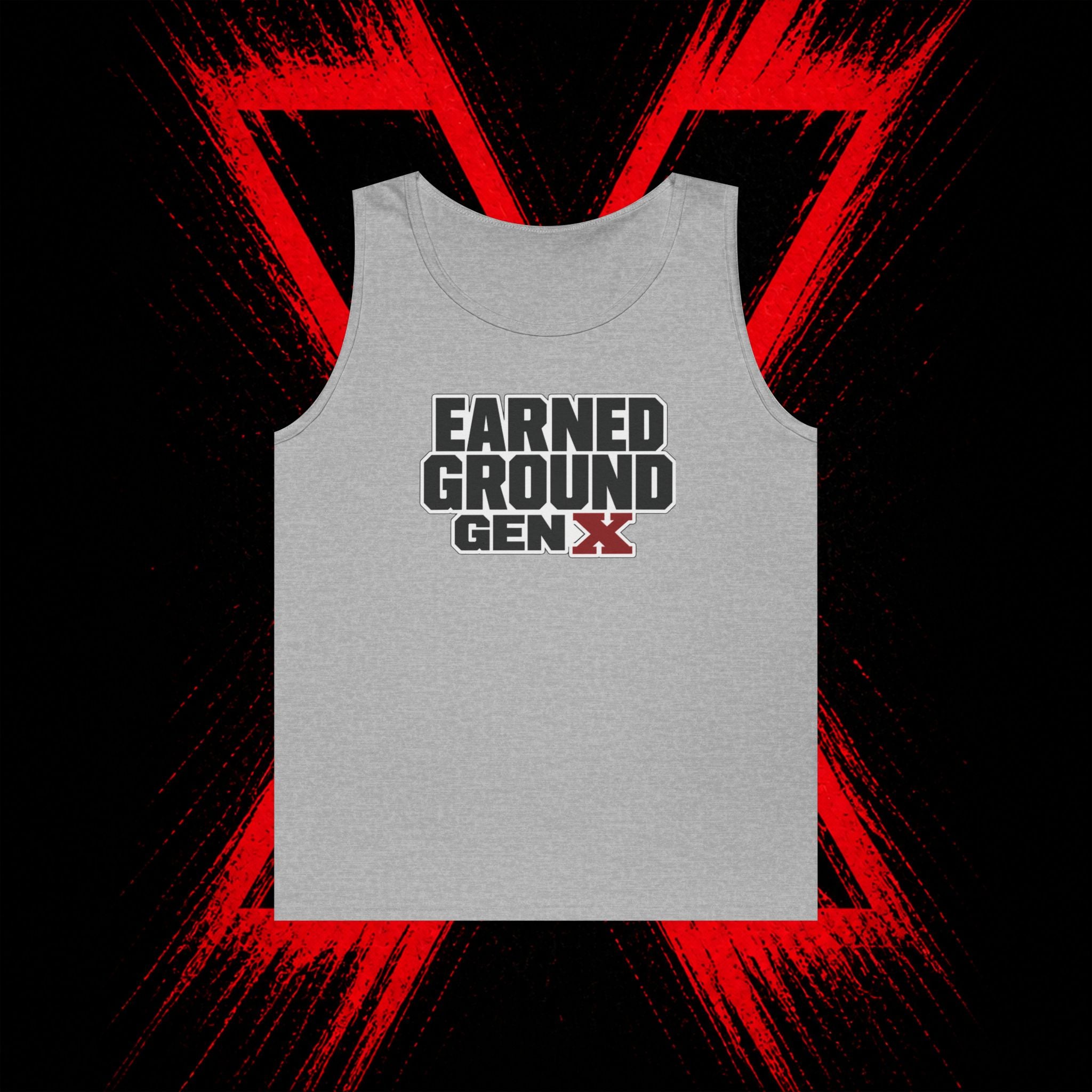 Earned Ground Gen X Tank Top - Vintage Retro Graphic